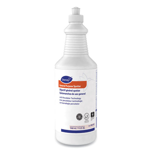 General Purpose Spotter, 1 qt Squeeze Bottle, Floral Scent, 6/Carton | Diversey