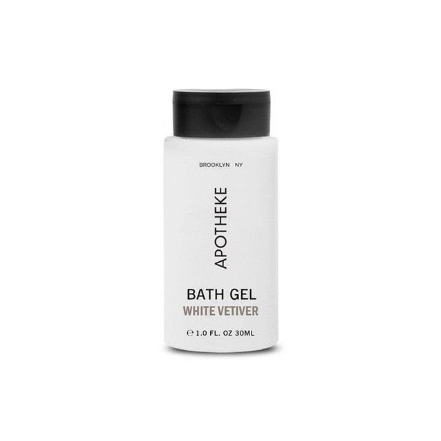 Bath Gel, White Vetiver, 1 oz, (200 bottles/case) | Apotheke