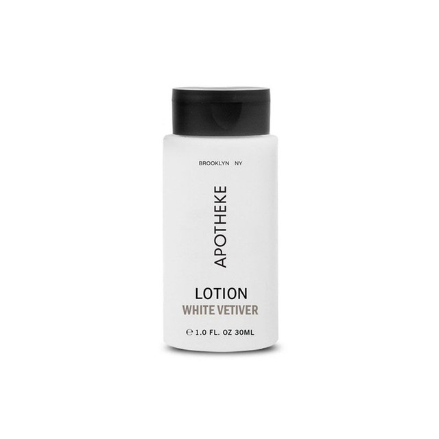 Body Lotion, White Vetiver, 1 oz, (200 bottles/case) | Apotheke