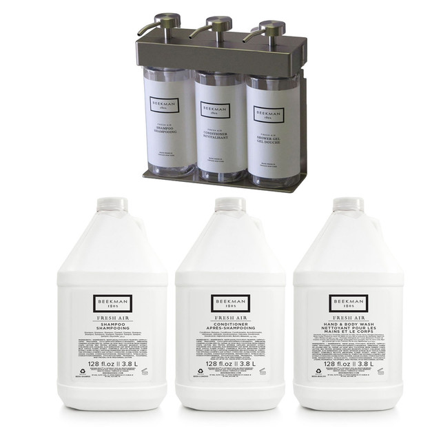 Beekman 1802™ Bath & Body Care Gallon Sampler Case + Oval Dispenser