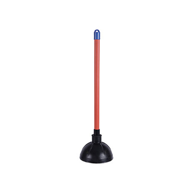 Toilet Plunger, 18" Plastic Handle, Red/Black | Boardwalk
