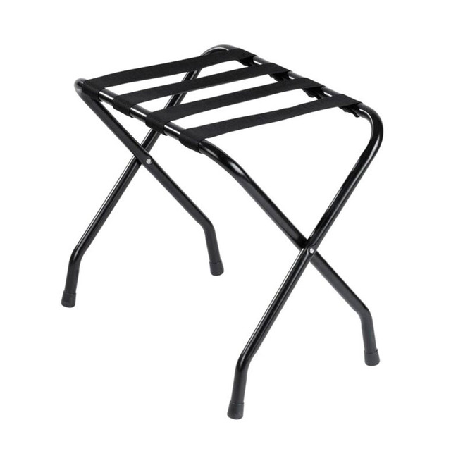 Standard Metal Luggage Rack, Black (4-Pack) | H1S