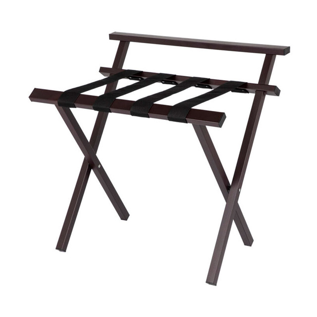 Metropolitan Luggage Rack with Backrest, Brown (4-Pack) | H1S
