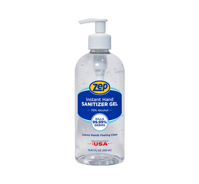 Zep 16.9 oz Alcohol Gel Hand Sanitizer, (1/bottle)