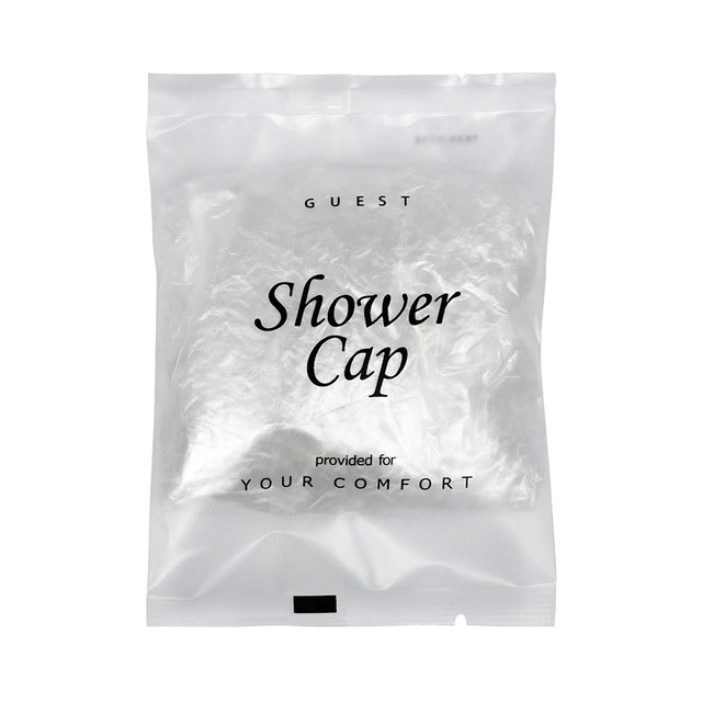 Shower Cap, Frosted Sachet Wrap (Case of 125 or 500)