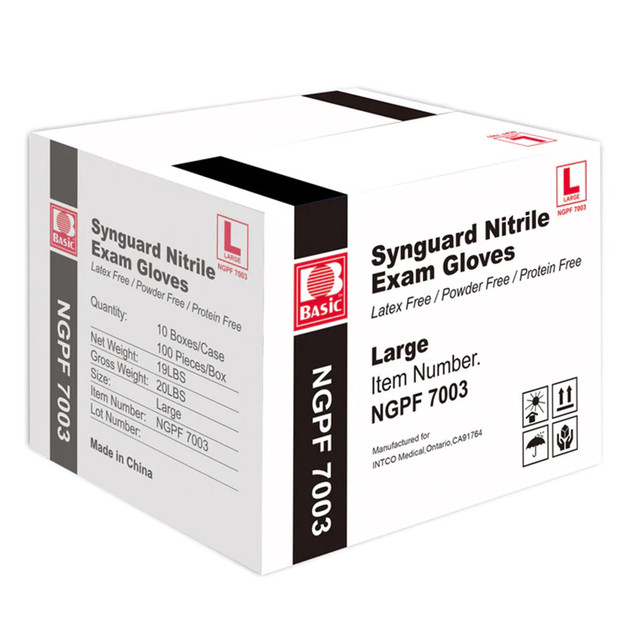 Blue Nitrile Gloves, Large (1000/case)