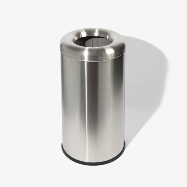 8 Gallon Stainless Steel Round Open Top Trash Can
