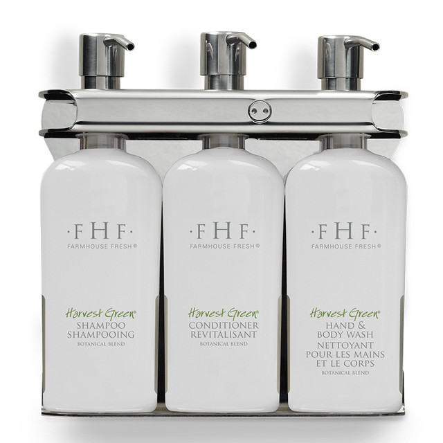 Farmhouse Fresh Harvest Green Aquamenties 3 Chamber Refillable Dispenser