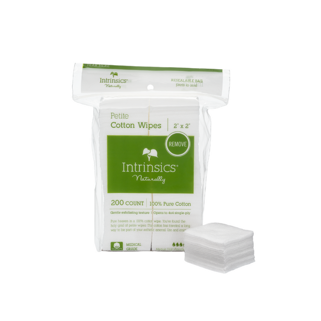 Petite Cotton Wipes 2" x 2", 4-Ply  | Intrinsics