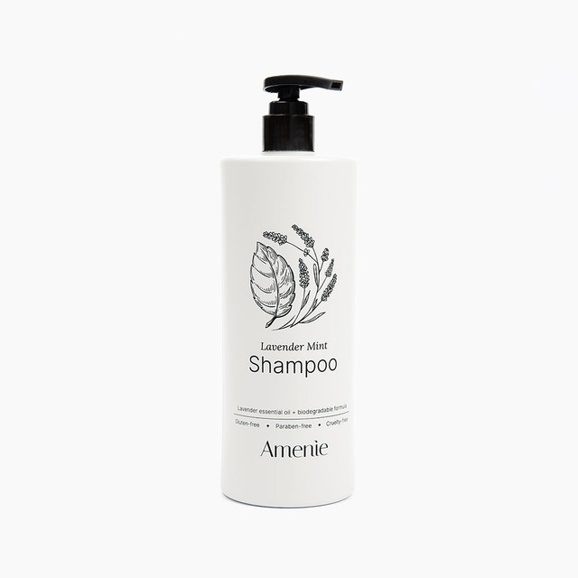 Amenie Lavender Mint Shampoo, 16.2 oz EcoLux Bottle