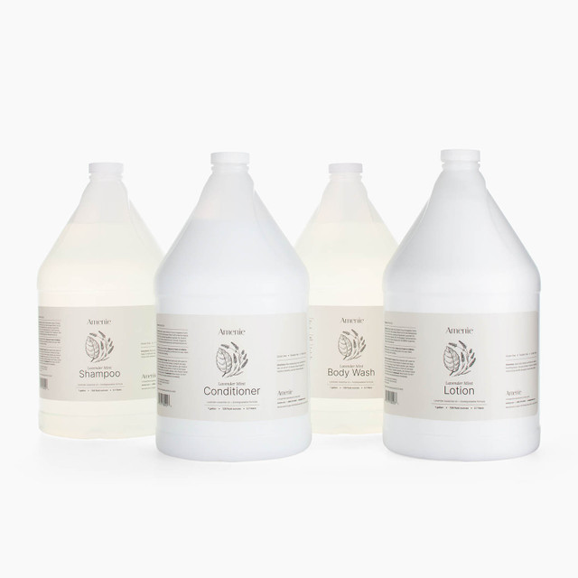 Amenie Lavender Mint Bath & Body Care Gallon Sampler Case (4/Case)