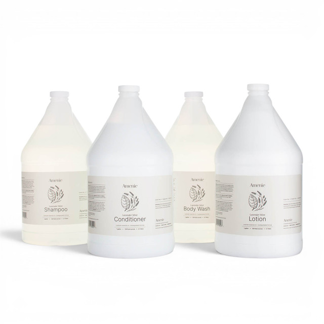 Amenie Lavender Mint Bath & Body Care Gallon Sampler Case (4/Case)