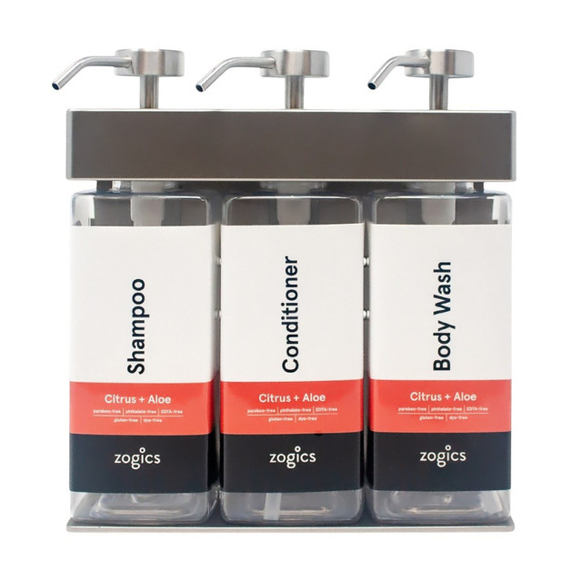 Zogics Citrus & Aloe SOLera Rectangle 3 Chamber Refillable Dispenser
