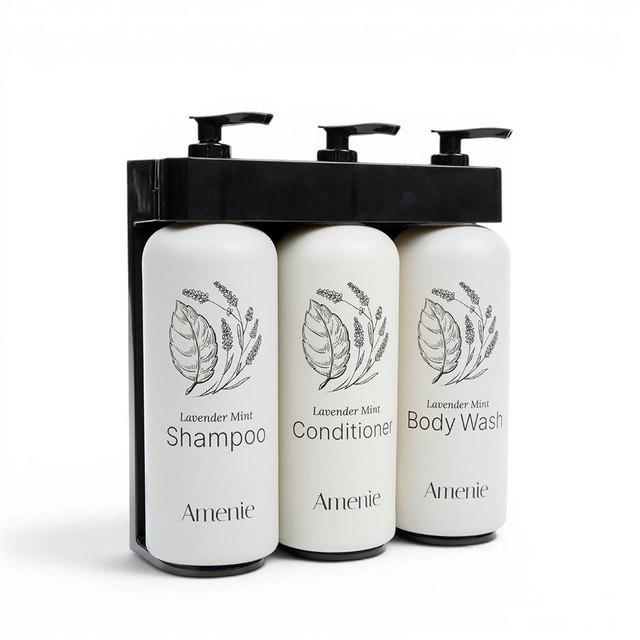 Amenie Lavender Mint Acquavera 3 Chamber Refillable Dispenser