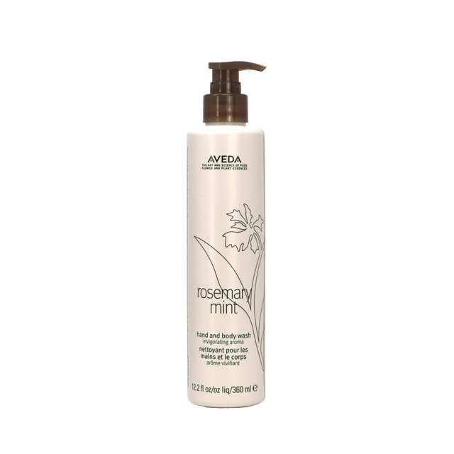 Aveda Rosemary Mint Hand and Body Wash, 12 oz Dovelok Sealed Pump Bottle (24/Case)