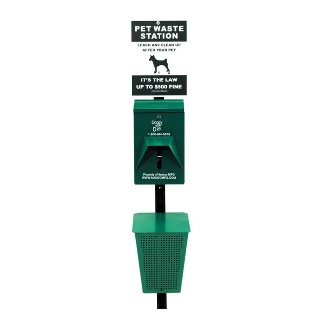 Doggy Do 5.2 Gallon Green Aluminum Pet Waste Station without Pole | Namco