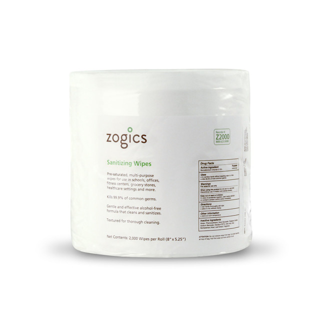 Zogics Sanitizing Wipes, Refills, Z2000-Single, Single Roll