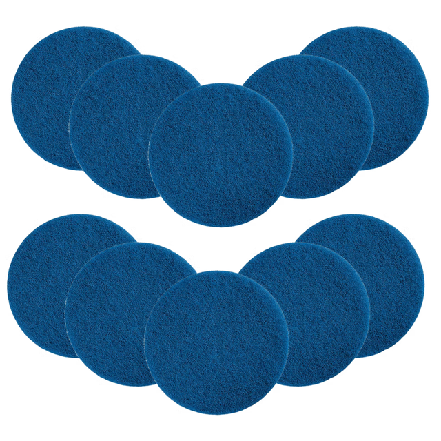 MotorScrubber General Floor Cleaning Pads, Blue (10/Case)