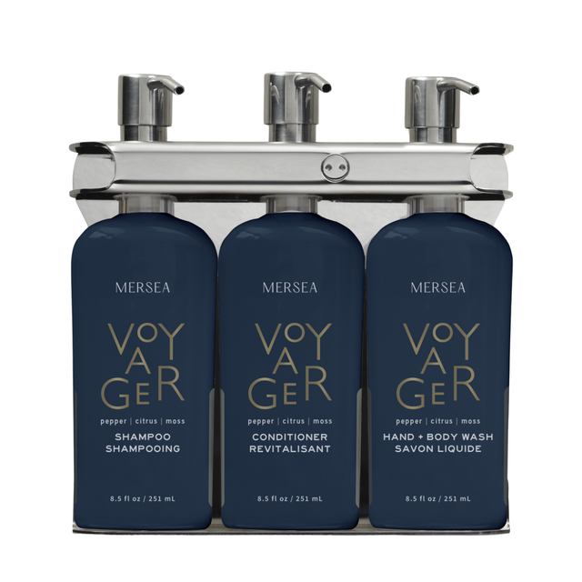 Mersea Voyager Aquamenities 3 Chamber Refillable Dispenser