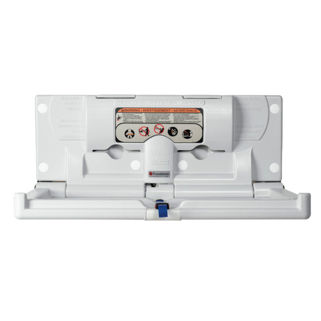 Foundations Horizontal Diaper Changing Station, White, 100-EH-BP