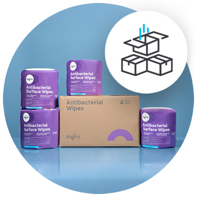 Save on Antibacterial Wipes with bulk pricing breaks