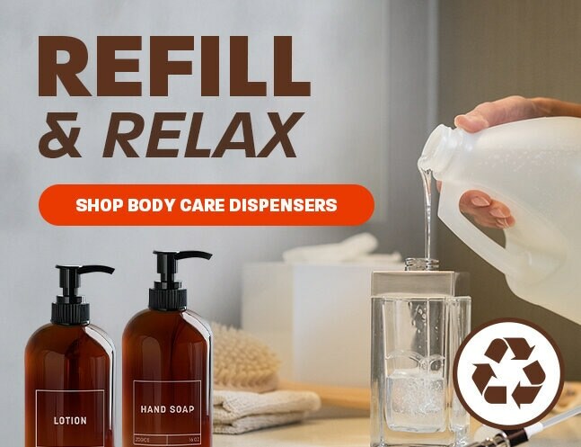 Refill & Relax Zogics Body Care Dispensers