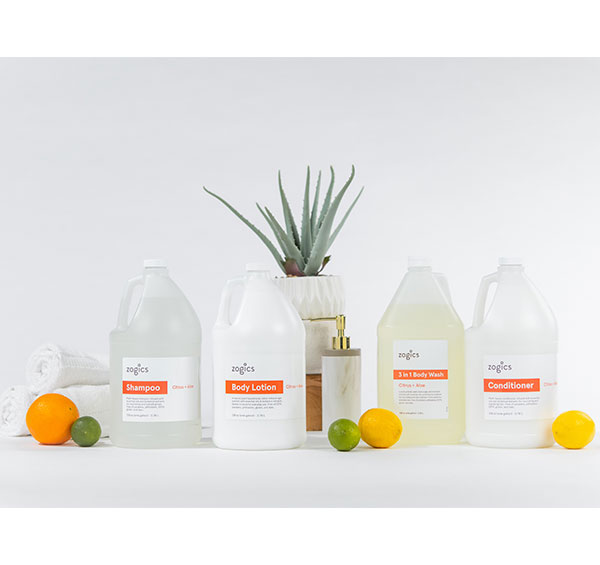 Zogics Citrus + Aloe Bulk Bath and Body Care