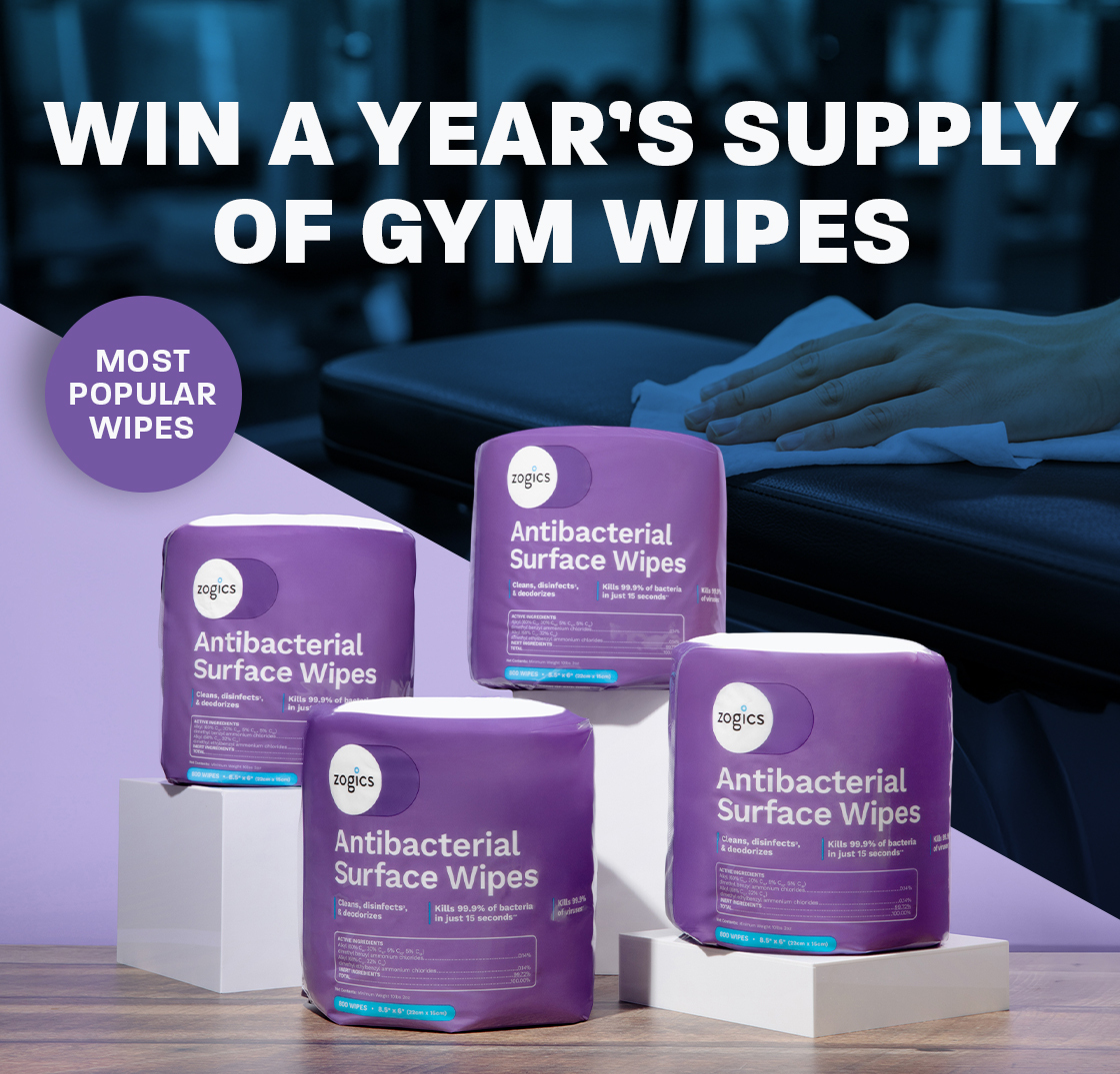 Win A Year's Supply of Gym Wipes