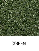 Green color sample of Ecore RageTurf Motivate gym turf flooring.