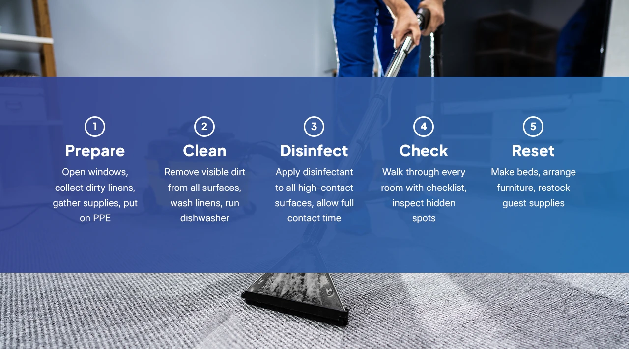 The 5-Step Airbnb Turnover Cleaning Framework The 5-Step Airbnb Turnover Cleaning Framework