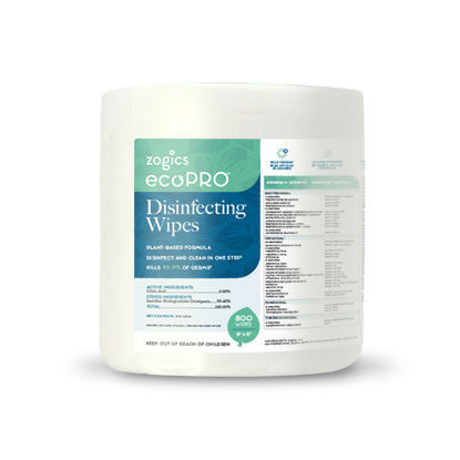 Zogics ecoPRO Plant-Based Disinfecting Wipes