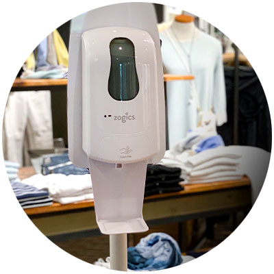 Zogics automatic foam hand sanitizer dispenser