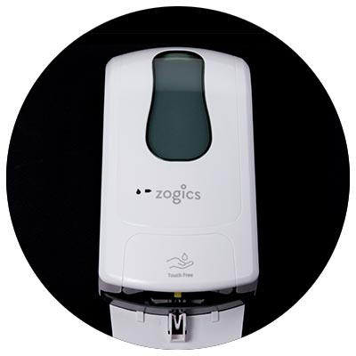 Zogics automatic foam hand sanitizer dispenser