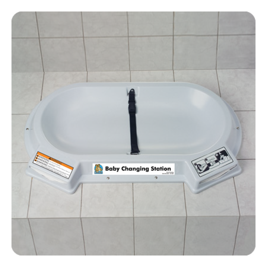 Countertop Mounted Plastic Baby Changing Station | Koala Kare