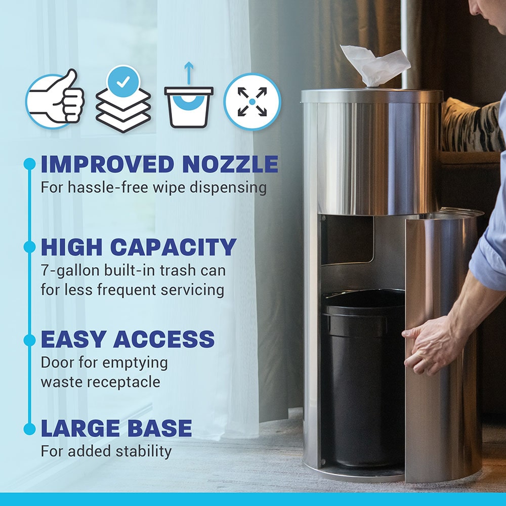 Stainless Steel Wipe Dispenser | Zogics Wipe Dispenser