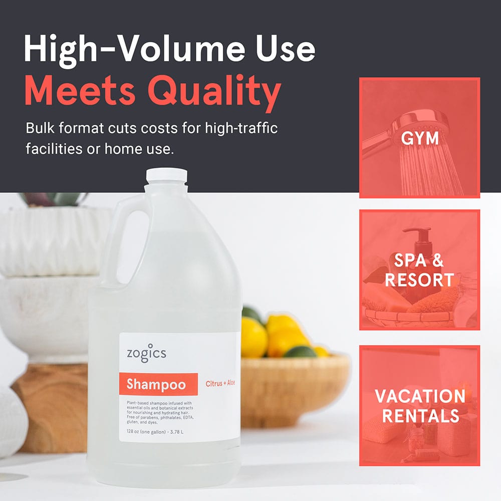 Zogics Shampoo | Plant Based Citrus Scented Shampoo