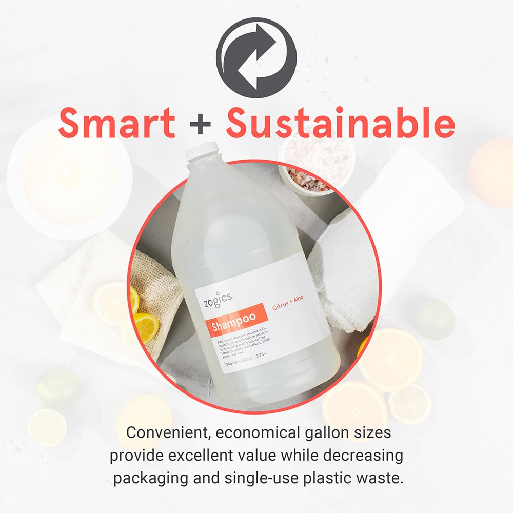 Zogics Shampoo | Plant Based Citrus Scented Shampoo