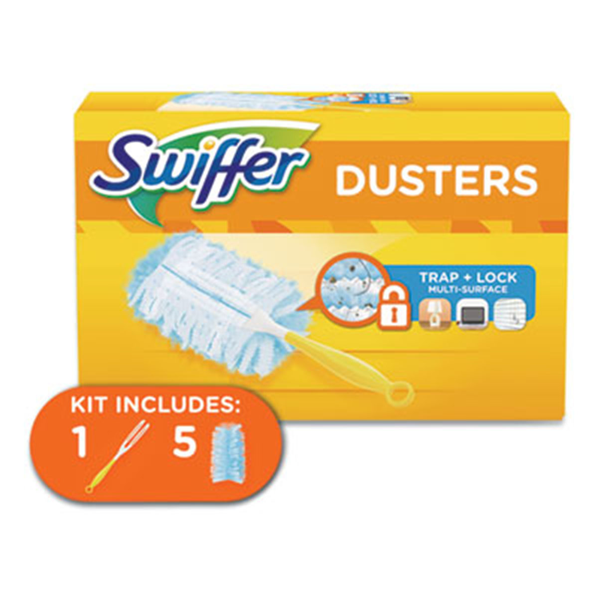 SWIFFER Kit Plumeau Duster + 5 recharges