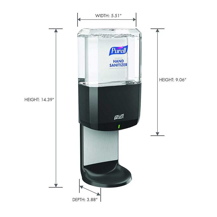 どこでも手軽にお洗濯！　Portable US Sanitizer Puroll Purell 2156-02-TTS Quick Table Top Hand Sanitizer Stand
