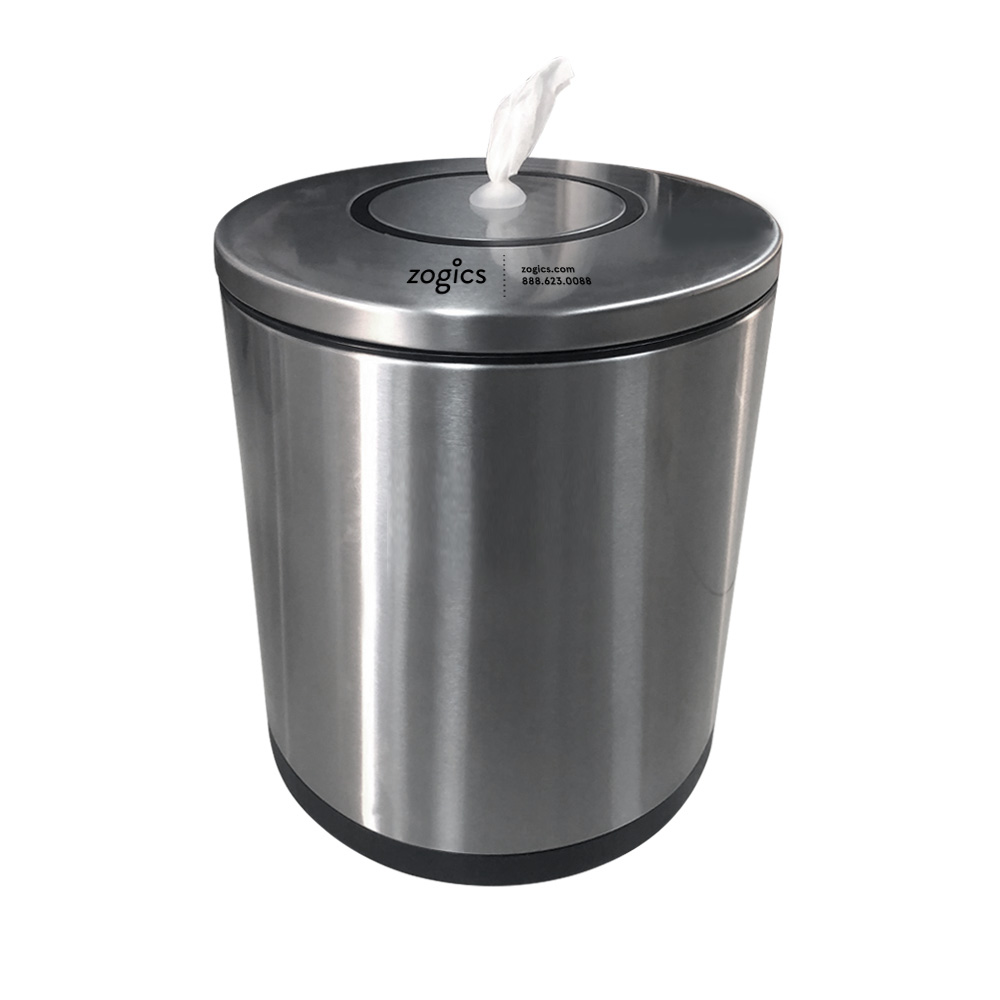 Stand-Up Stainless Steel Wipes Dispenser – Zoom Wipes