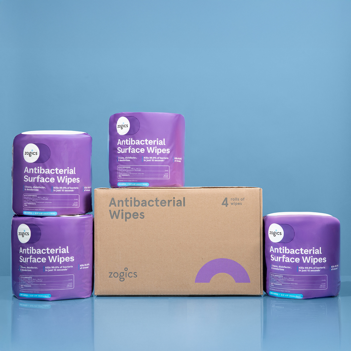 Bulk Antibacterial Disinfecting Wipes Pallet | Zogics