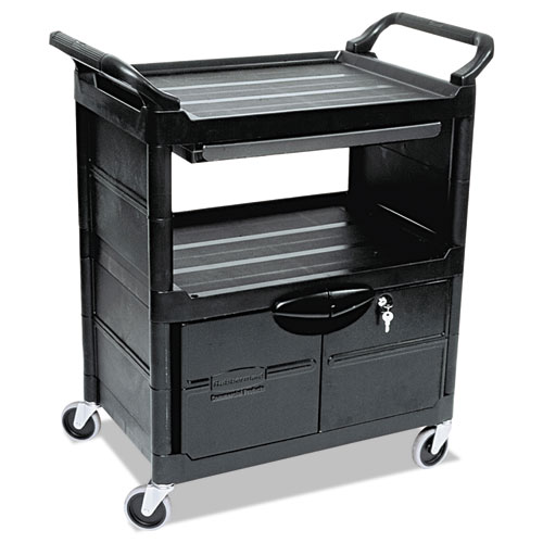 Rubbermaid Utility Cart With Wheels | Two Shelf Utility Cart | Zogics