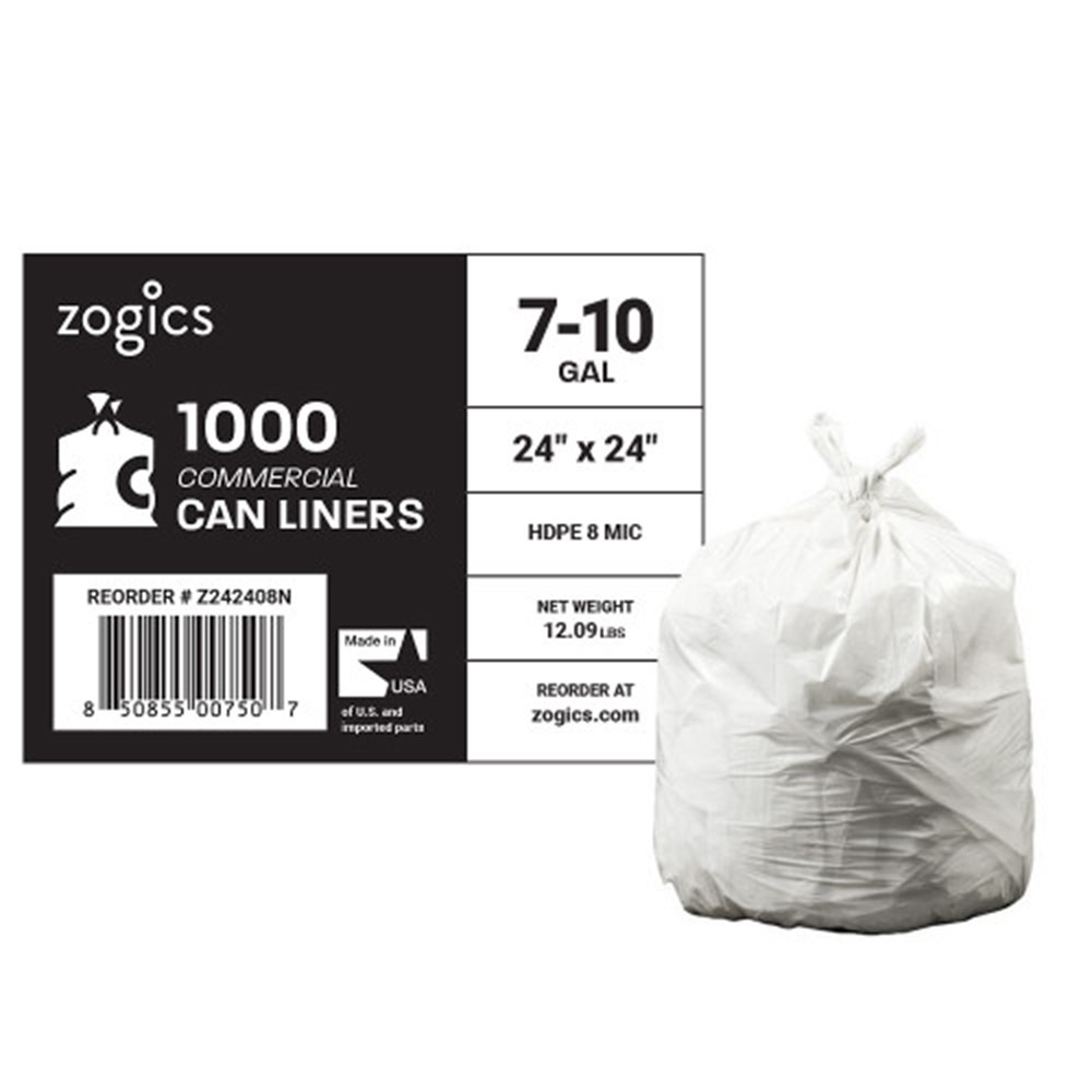 10 Gallon Trash Bags, 10 Gal Garbage Bag Can Liners