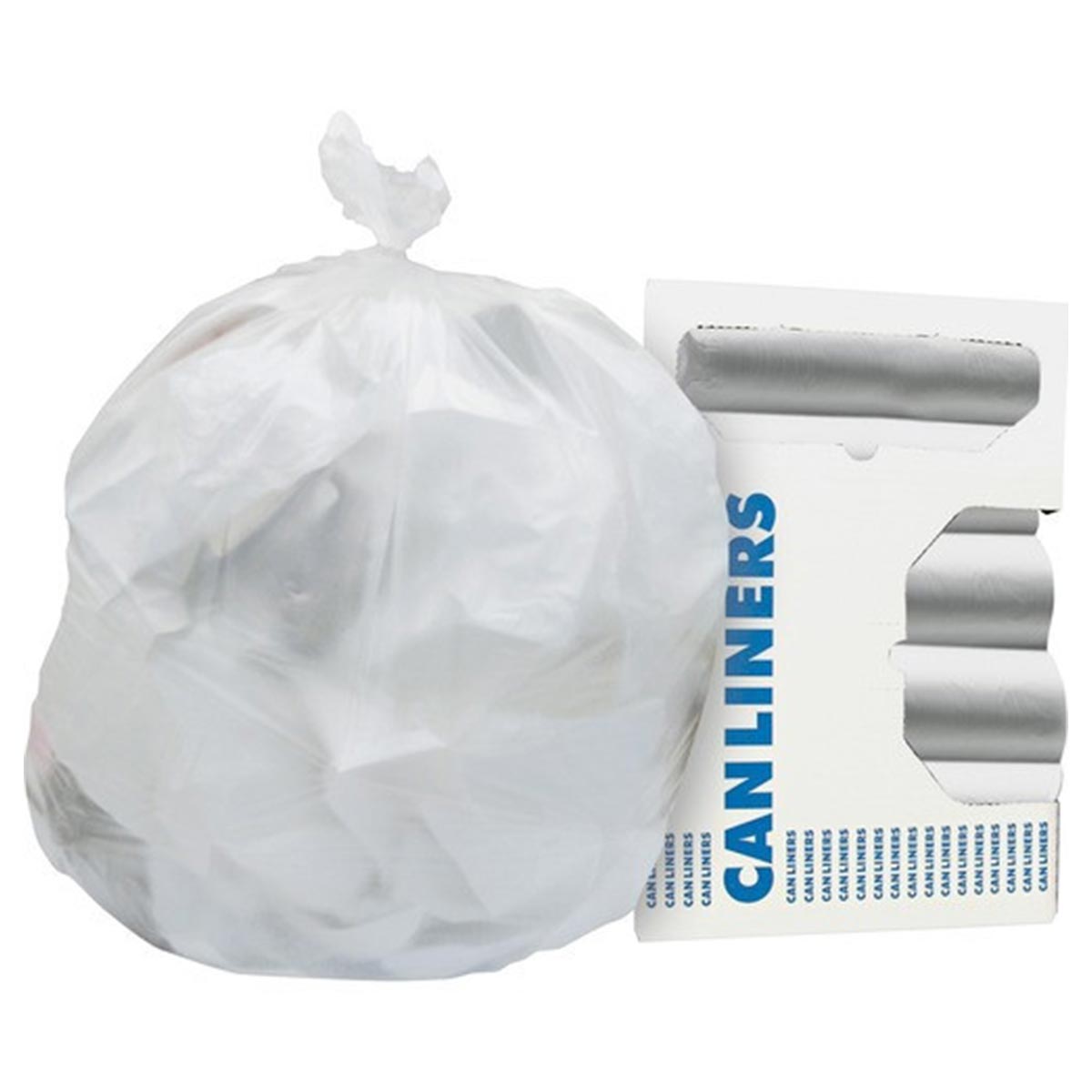 FREE SHIPPING! 13 Gallon Garbage Bags 13 Gallon Trash Bags 13 GAL Can Liners  24 x 33 6 Micron Clear
