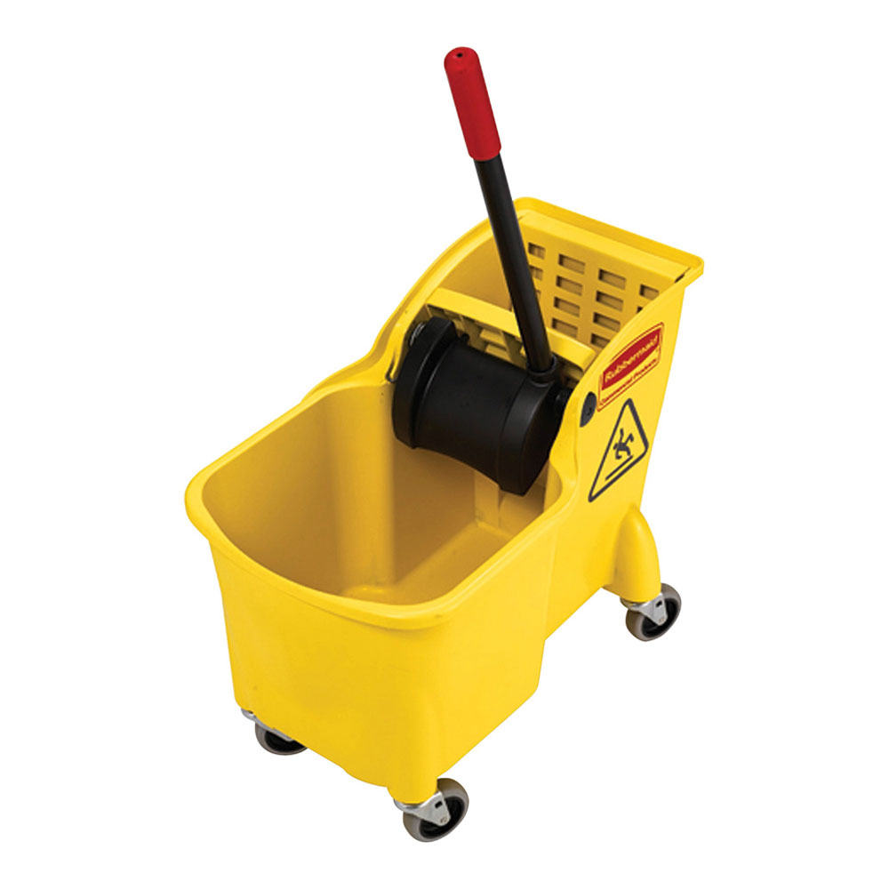 WaveBrake 35 Qt. Plastic Mop Bucket with Wringer (2-Pack)