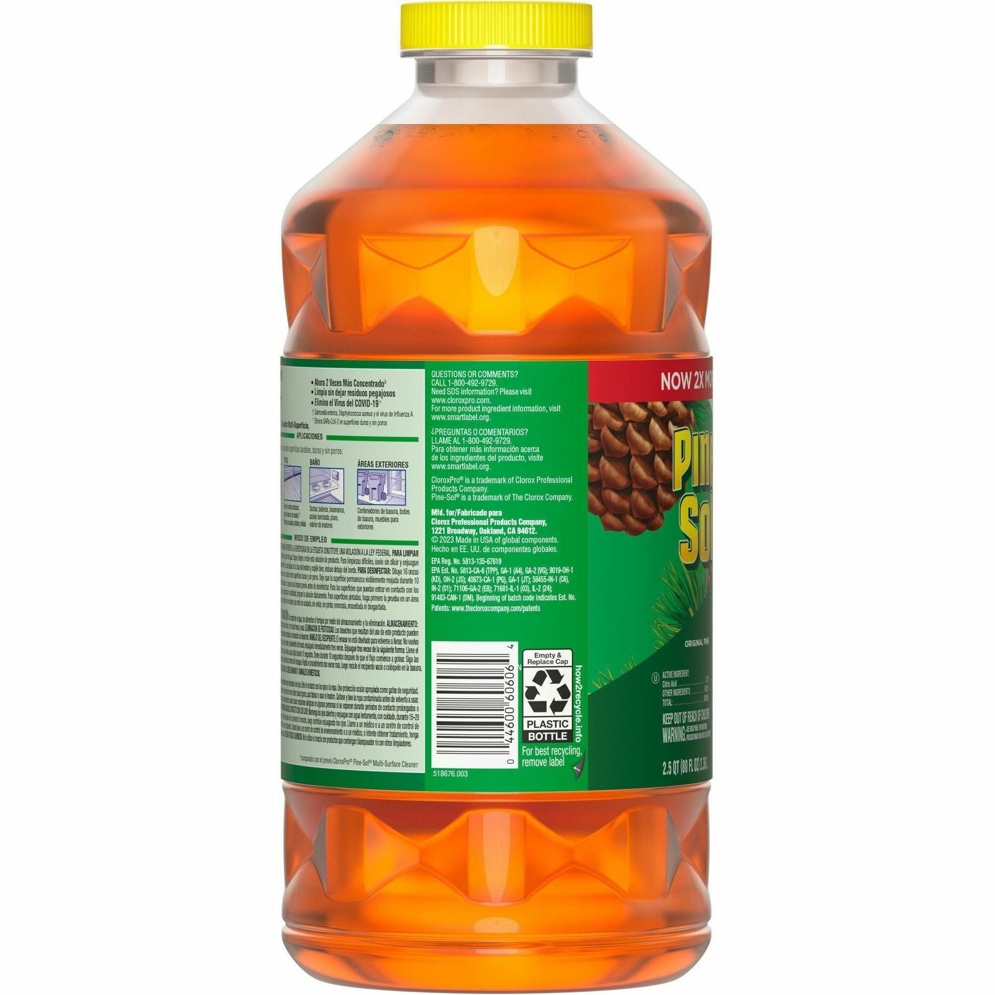 Pine-Sol Multi-Surface Cleaner Disinfectant, Pine, 80oz Bottle, 3PK