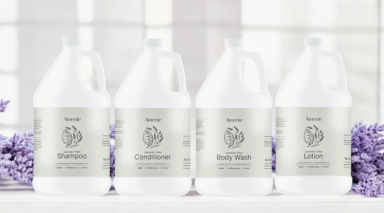 Meet the NEW Amenie Lavender Mint Bath & Body Collection