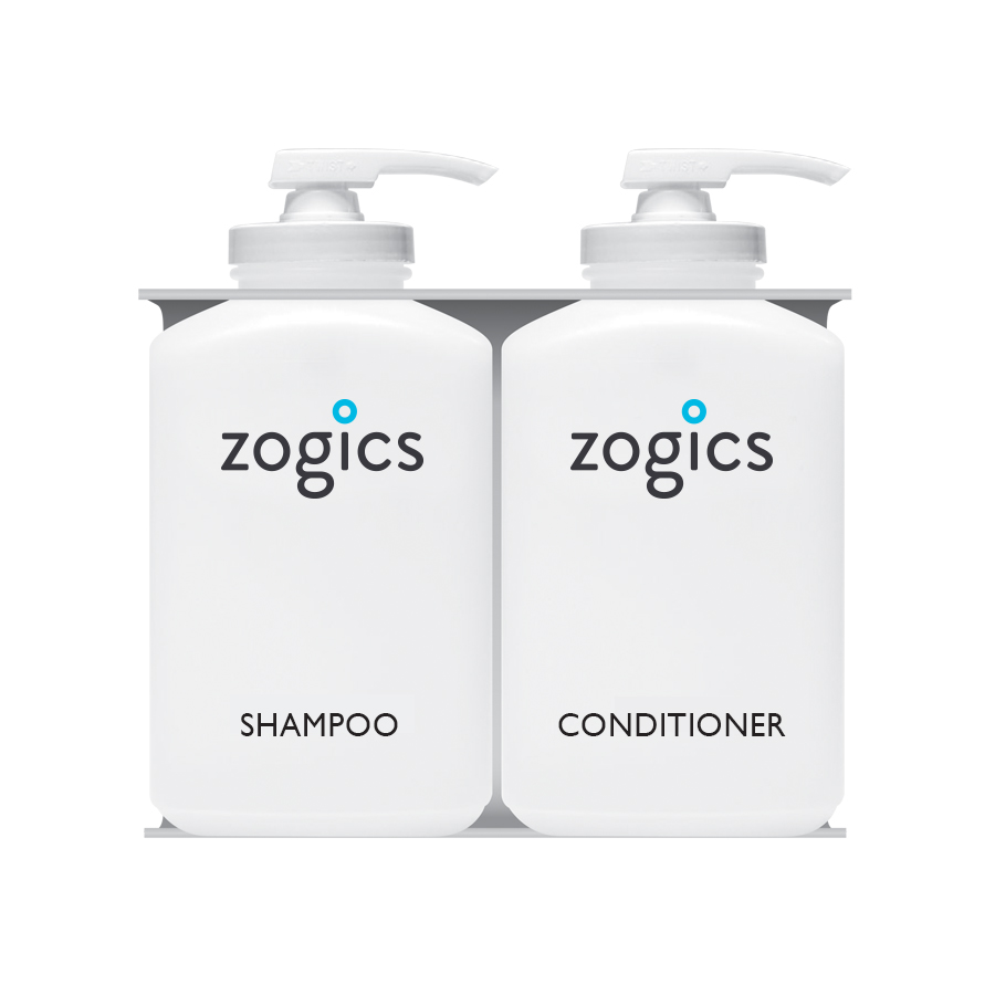 Zogics Bulk Personal Care 2 Chamber Refillable Dispensers