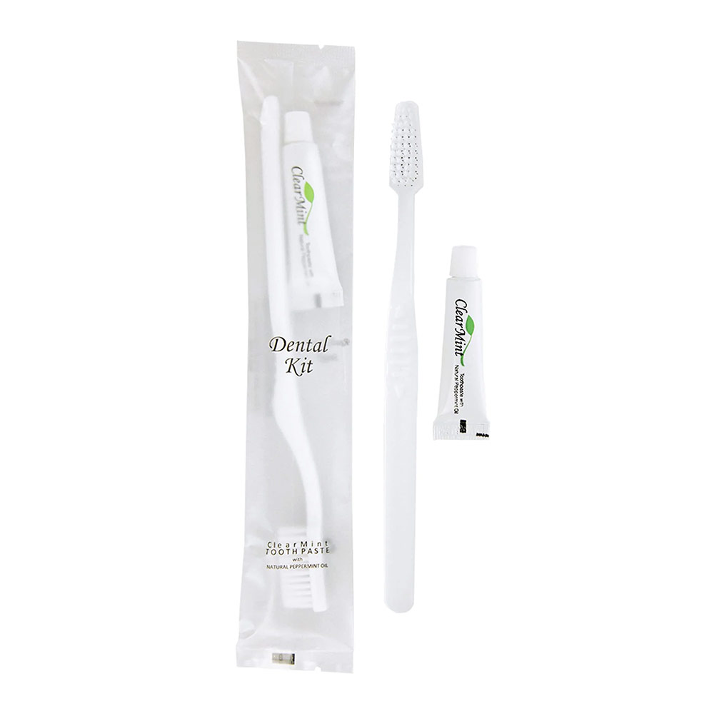 Disposable Tooth Brush and Tooth Paste Set (Case of 125 or 500)