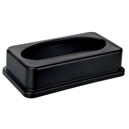 Slim Drop Shot Polyethylene Rectangular Trash Can Lid | Alpine Industries